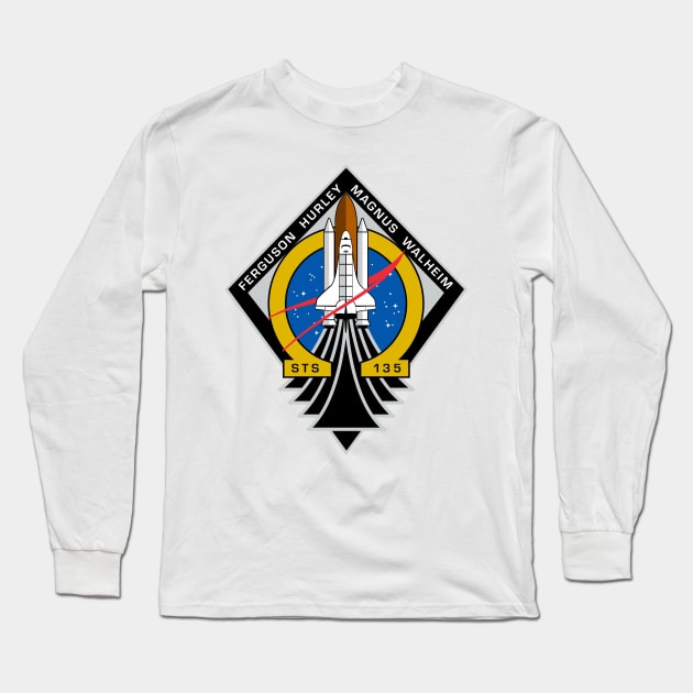 STS-135 Long Sleeve T-Shirt by Rush Creative Tees